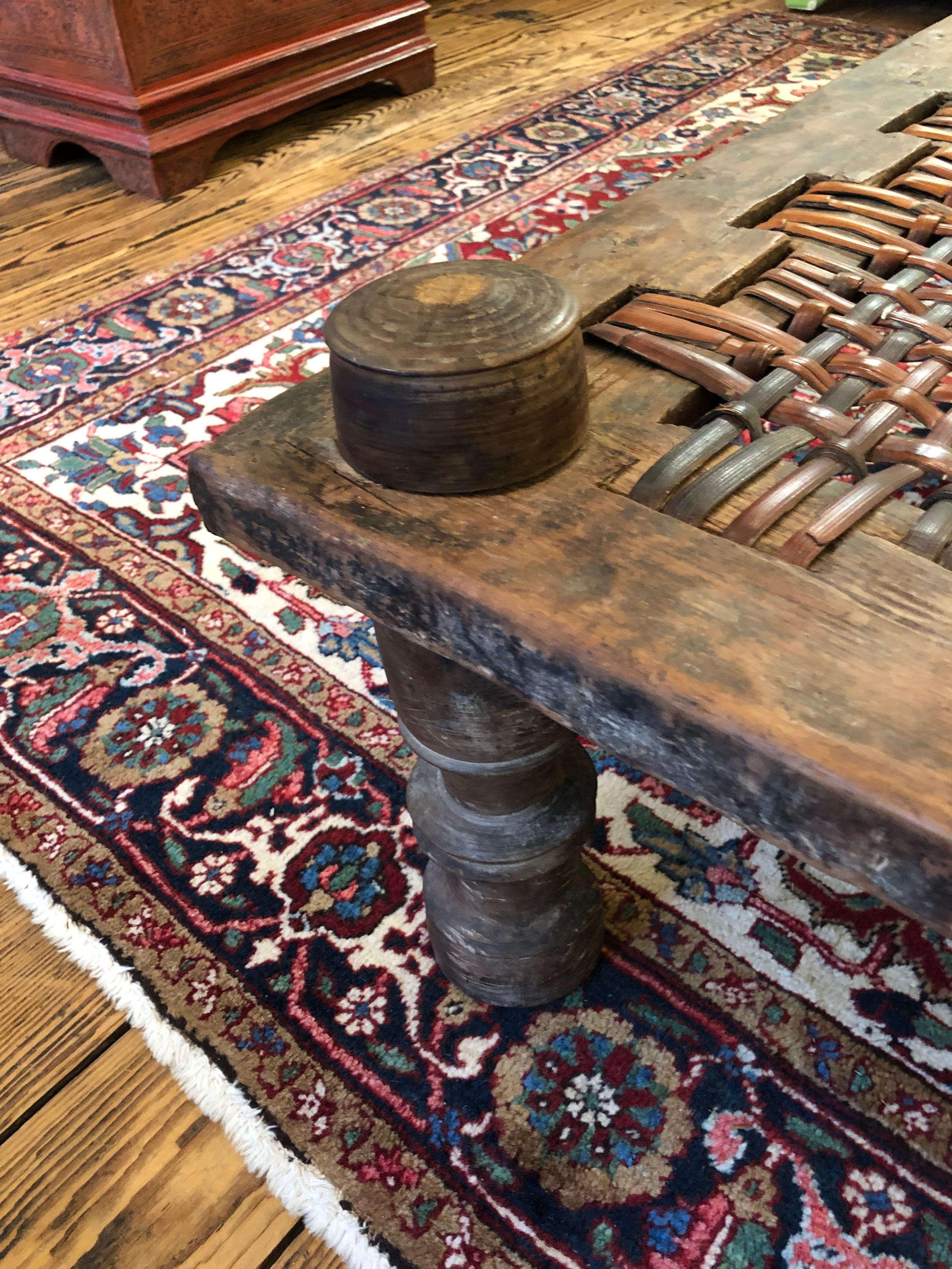 Rustic Large Rectangular 19th Century Tibetan Coffee Table Daybed For Sale 3