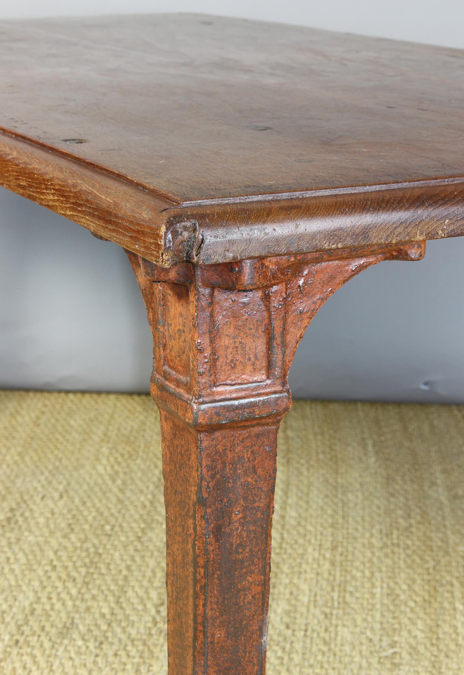 Rustic Late 19th Century French Library, Work or Dining Table 10