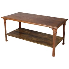 Rustic Late 19th Century French Library, Work or Dining Table