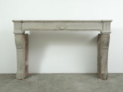 Repisa de chimenea rústica de lavastone