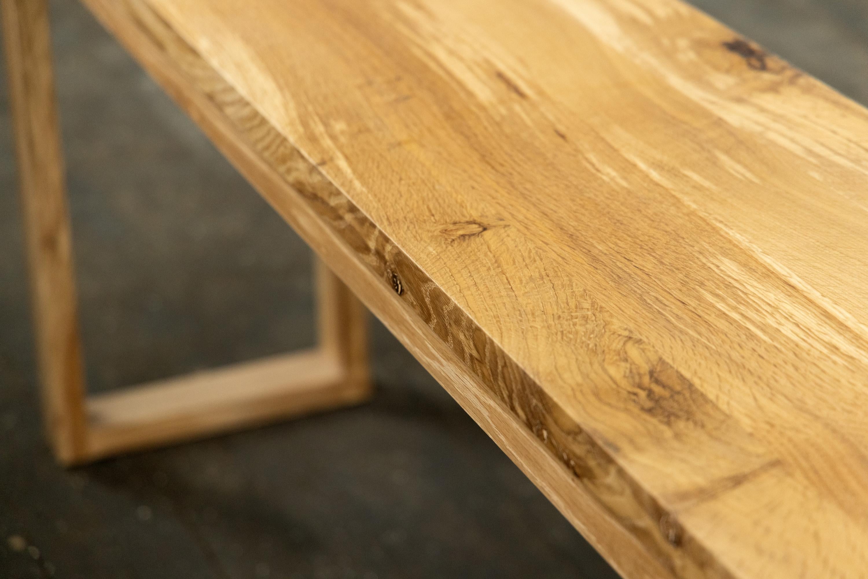 thin wood console table