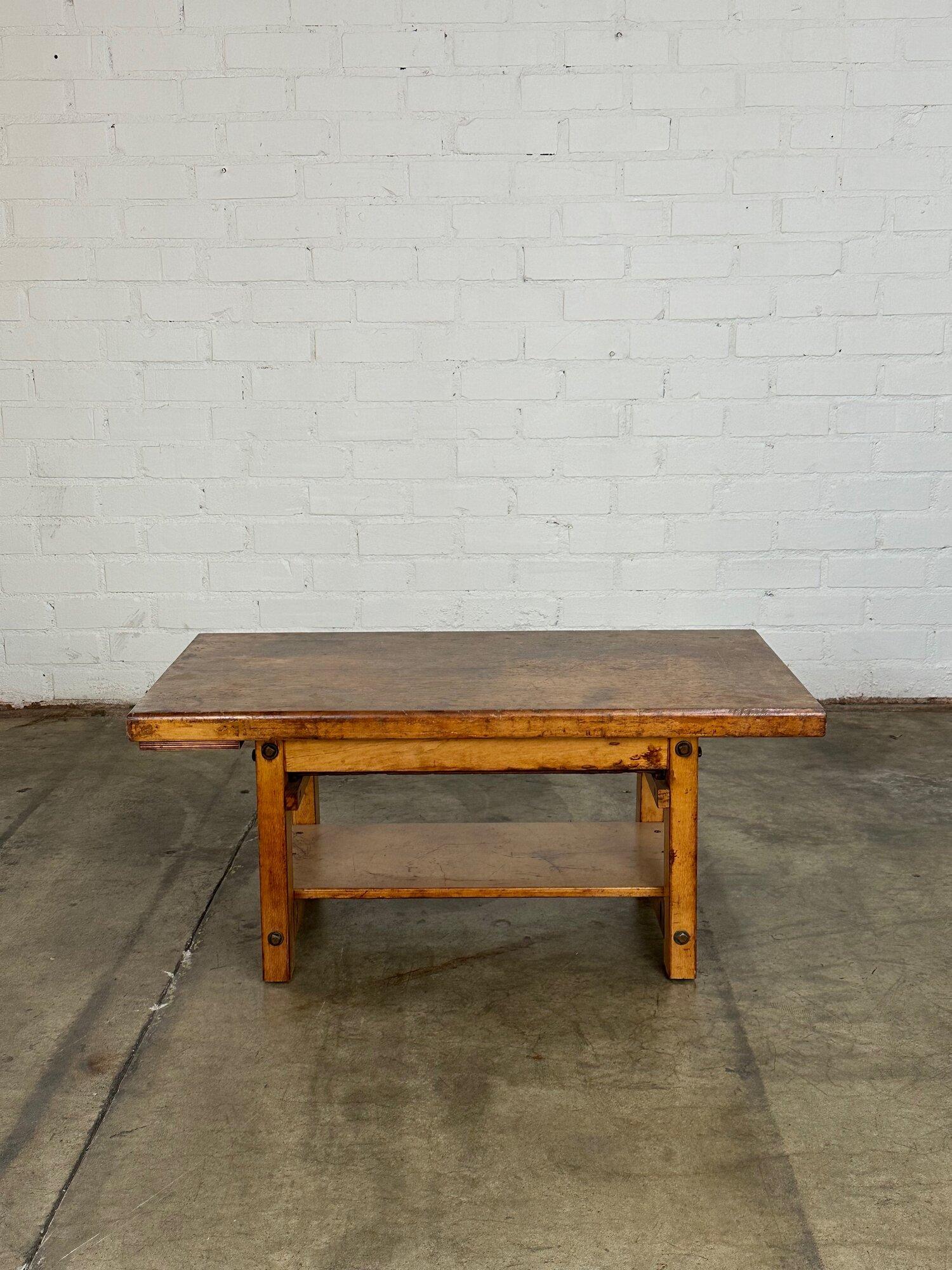 Rustic low profile work bench- reworked 5