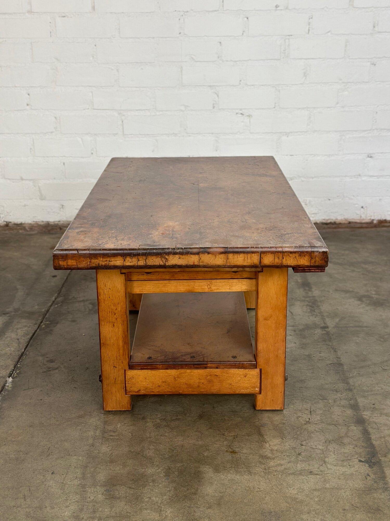 Rustic low profile work bench- reworked 6