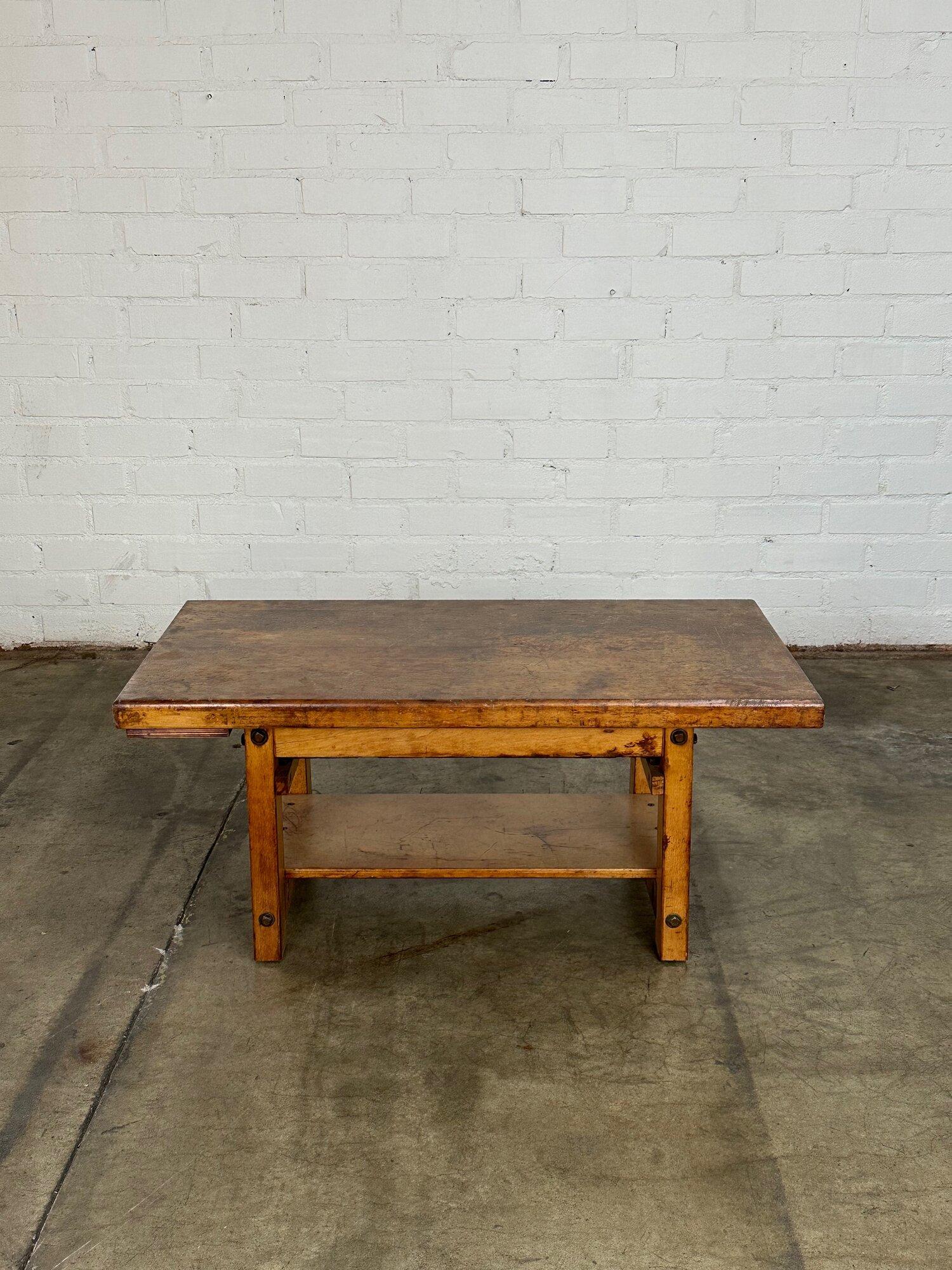Rustic low profile work bench- reworked 9