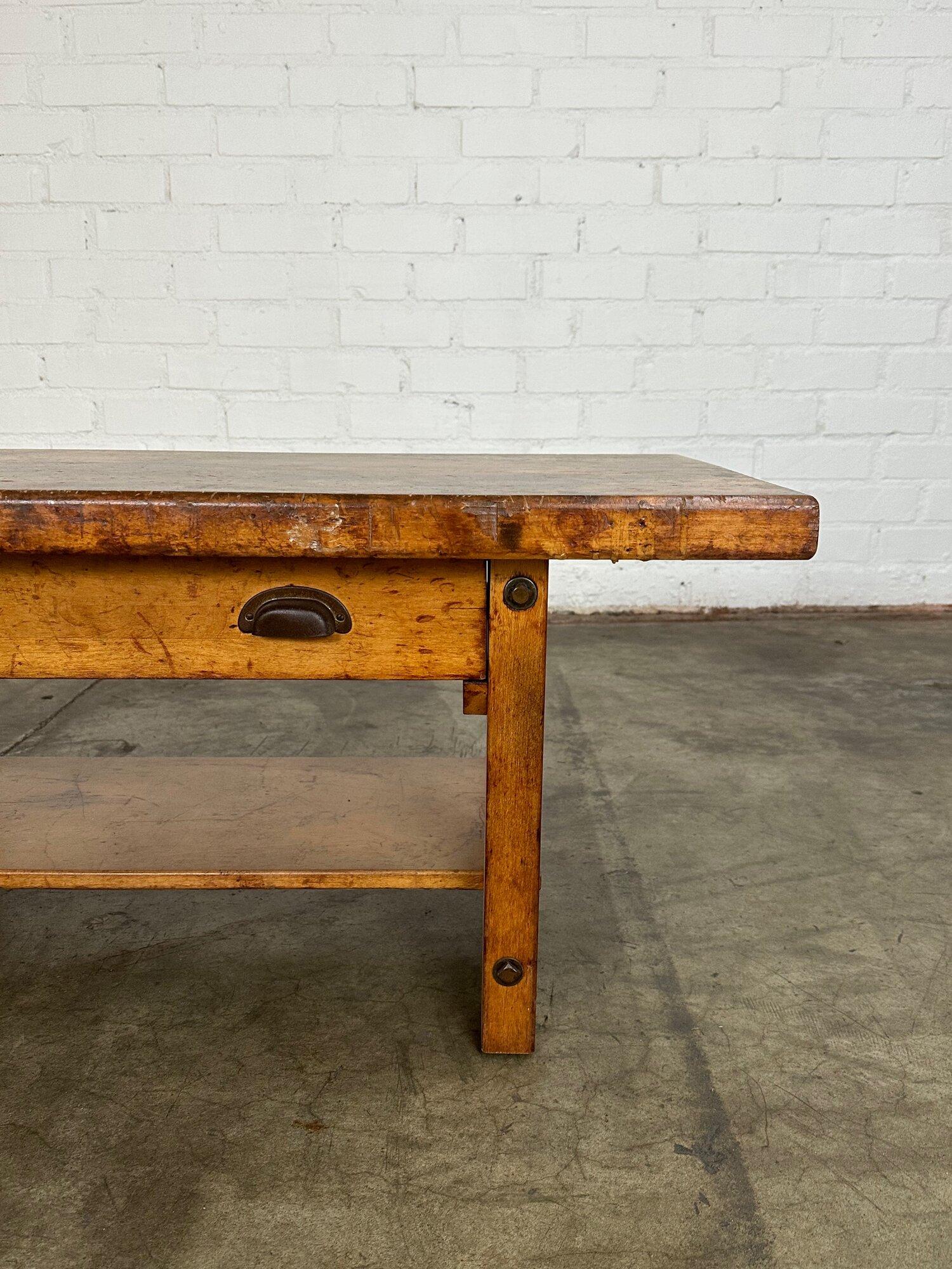 Rustic low profile work bench- reworked In Fair Condition In Los Angeles, CA