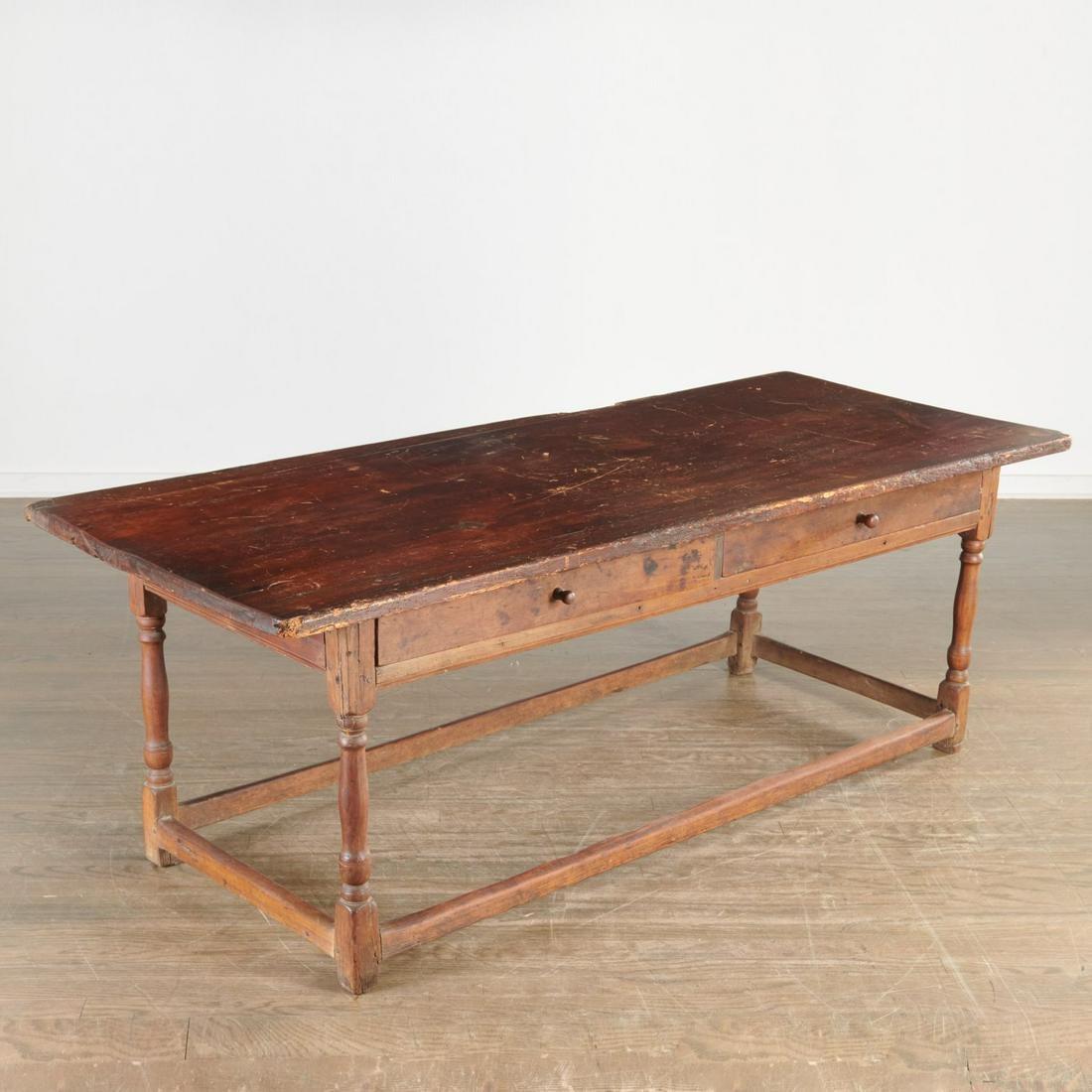 Walnut Rustic Low Table, 18th Century