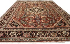 1930's Persian Mahal Carpet with Traditional Style