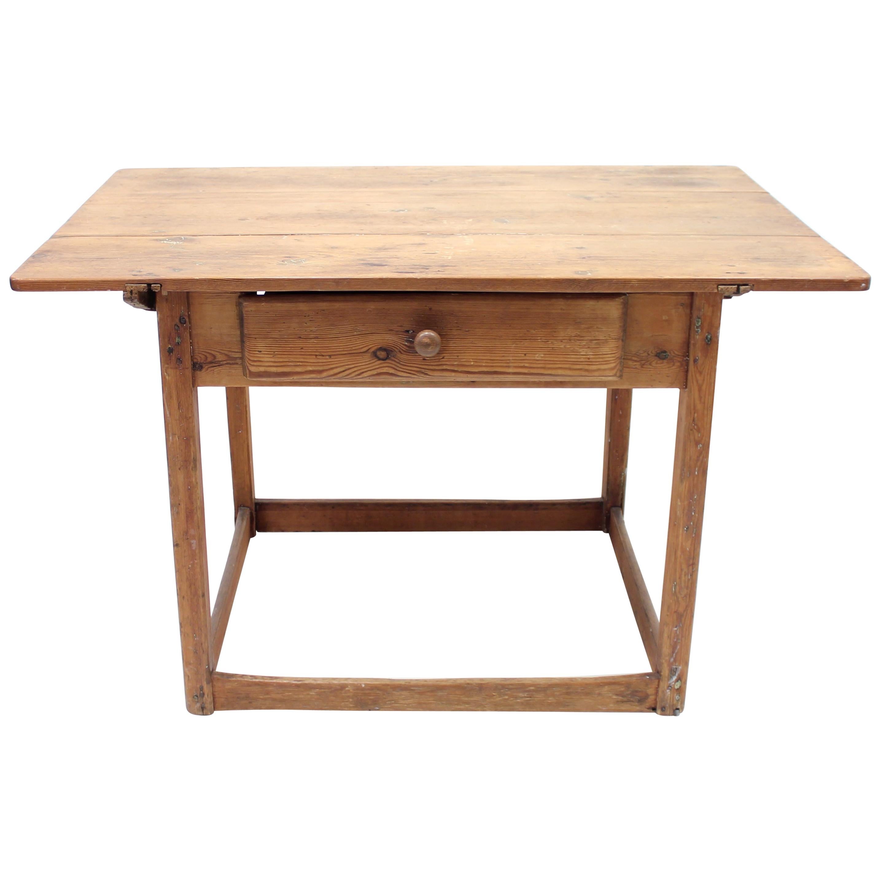 Rustic Mid-19th Century Antique Swedish Pine Table