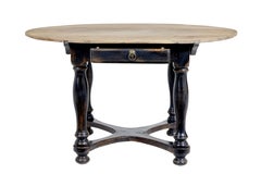 Rustic Mid-19th Century Painted Oak Occasional Table