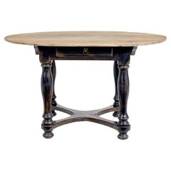 Rustic mid 19th century painted oak occasional table