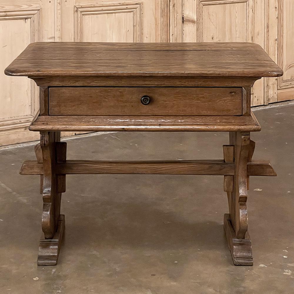 Hand-Crafted Rustic Mid-19th Century Spanish End Table For Sale