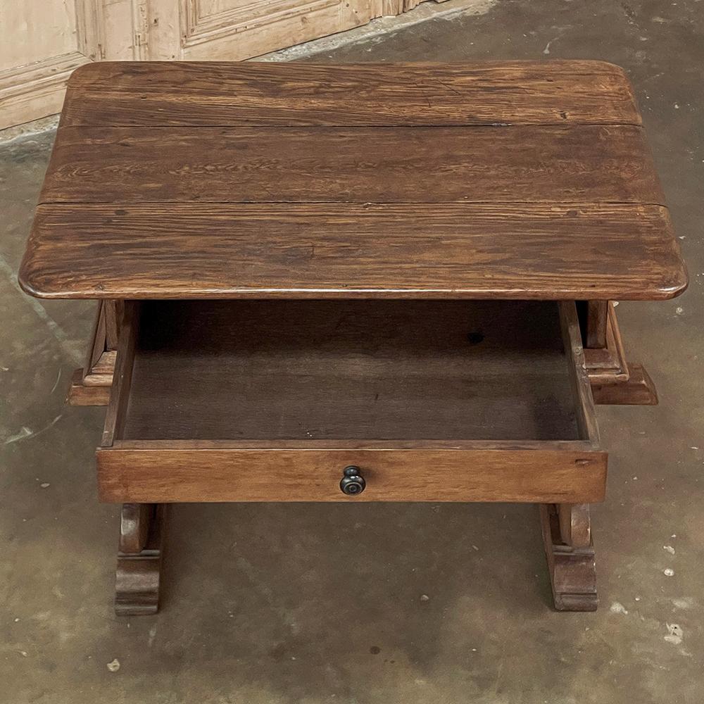 Oak Rustic Mid-19th Century Spanish End Table For Sale