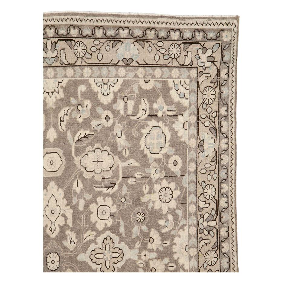 Perse Tapis d'appoint rustique persan Malayer Gallery fait à la main du milieu du 20e siècle en vente