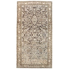 Vintage Rustic Mid-20th Century Handmade Persian Malayer Gallery Accent Rug