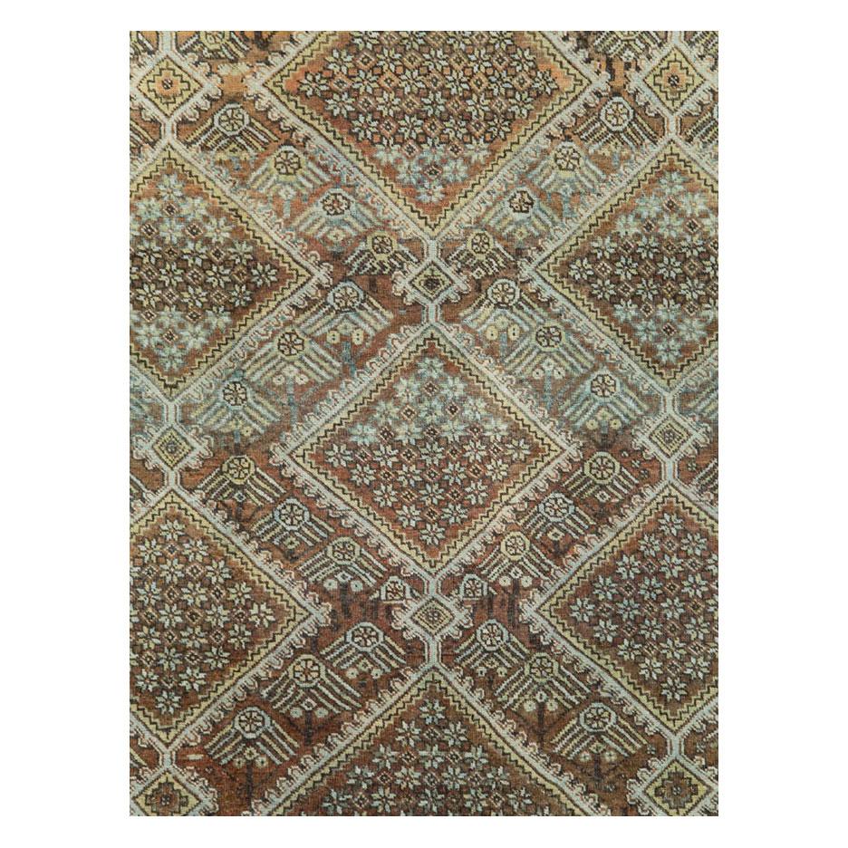 A vintage Persian rustic accent rug handmade by the Afshar tribe during the mid-20th century.

Measures: 7' 4