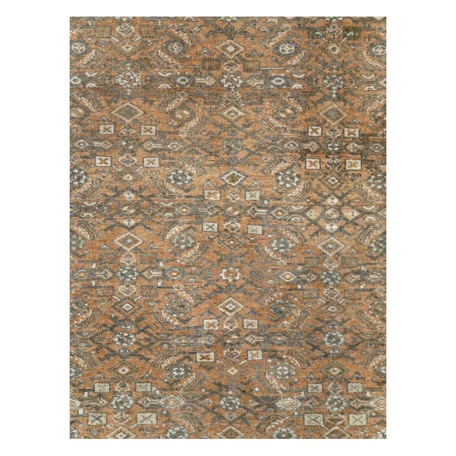 Tapis d'accentuation vintage persan Mahal de petite taille, fabriqué à la main au milieu du 20e siècle.

Mesures : 6' 5