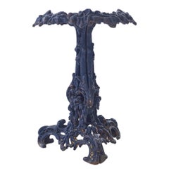 Rustic Midcentury Cast Iron Side Table