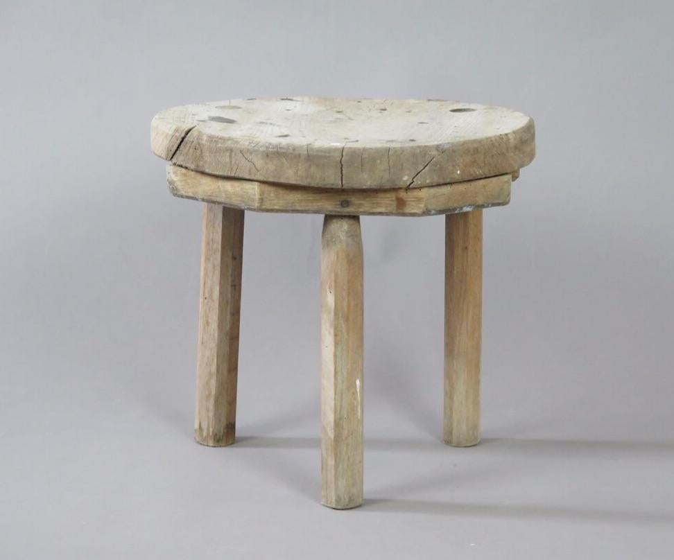 French Rustic Milking Stool, France For Sale