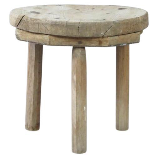 Rustic Milking Stool, France For Sale