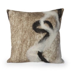 Rustic Modern Artisan Wool "Tahoe" Pillow - 24" Square