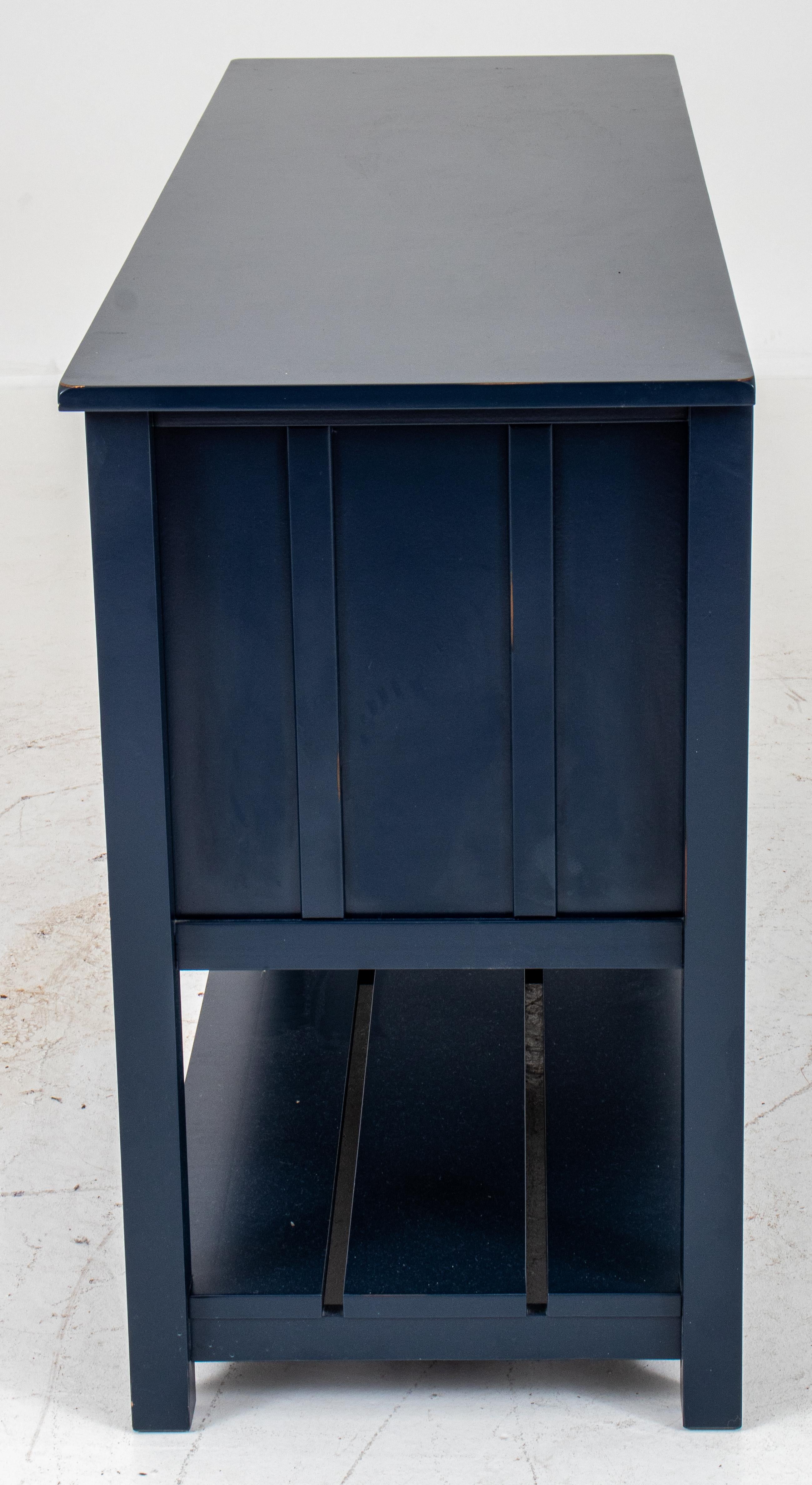 rustic blue dresser