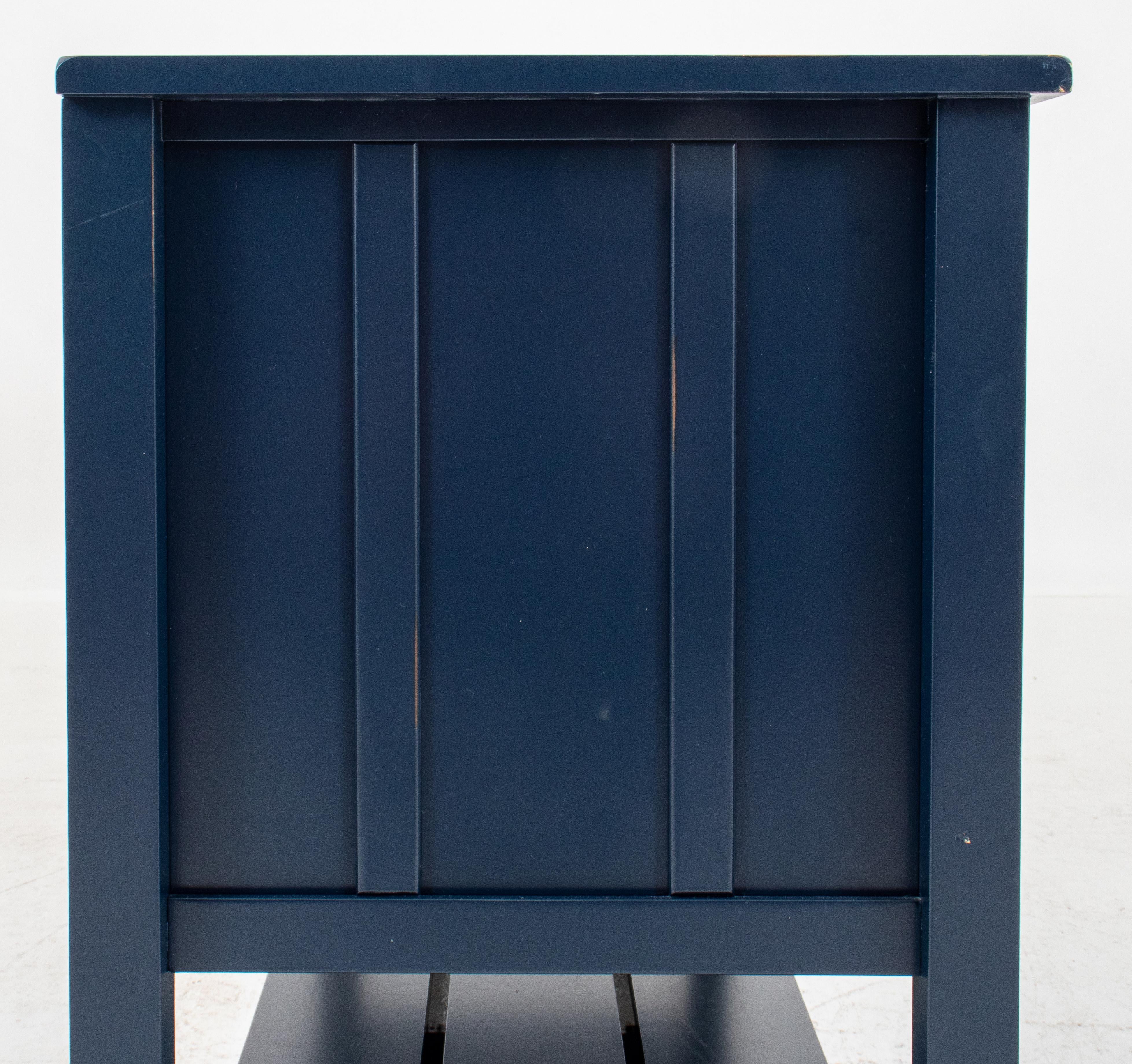 Rustic Modern Blue-Painted Dresser 2