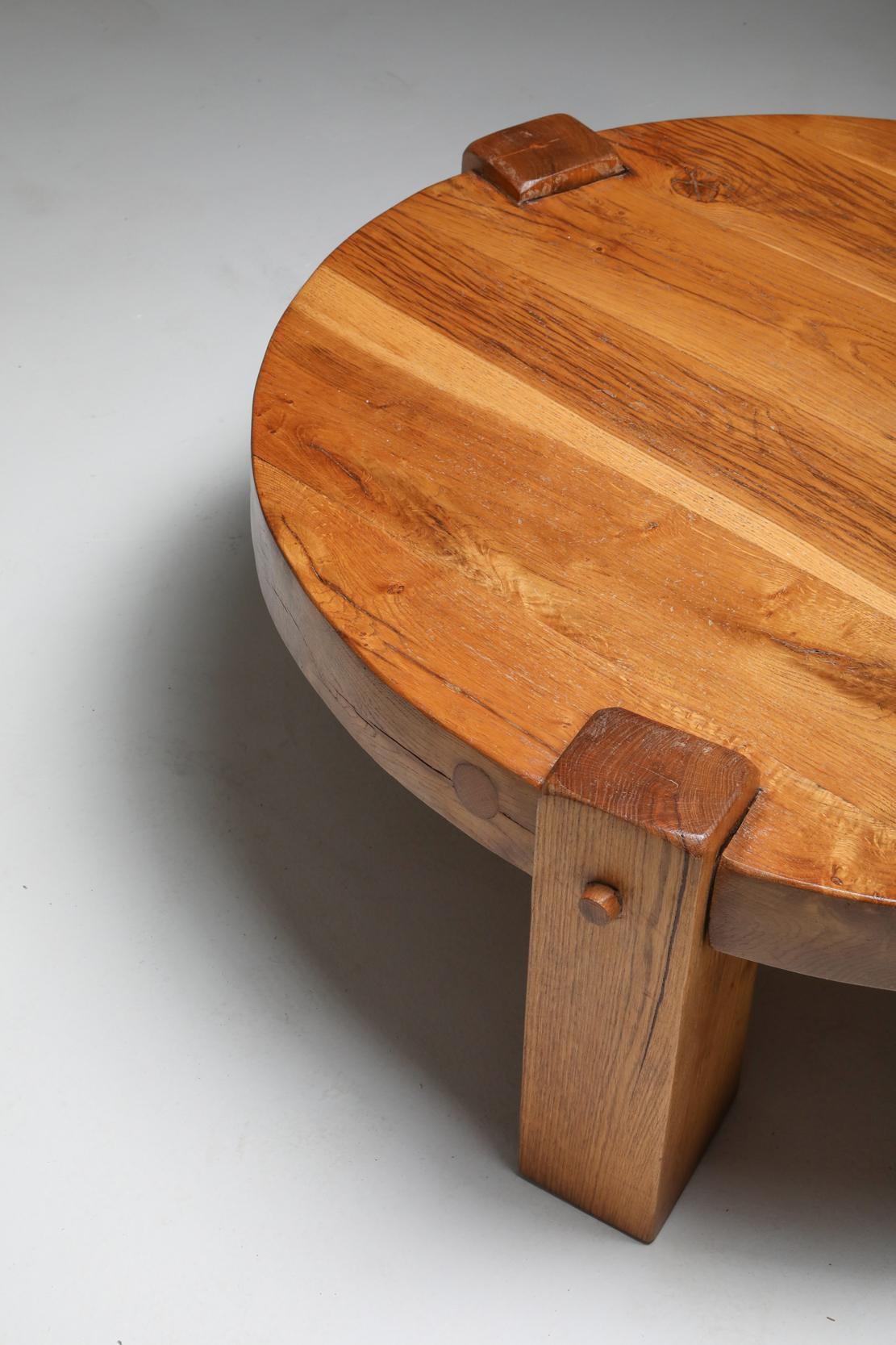Rustic Modern Coffee Table in Solid Oak 6