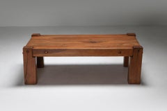 Rustic Modern Coffee Table in Solid Oak