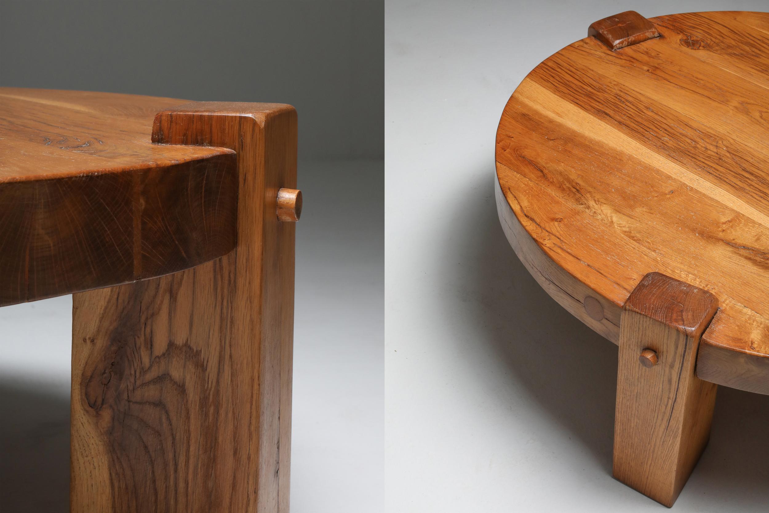 Rustic Modern Coffee Table in Solid Oak 5