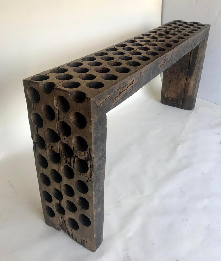19th Century Rustic Modern Console For Sale