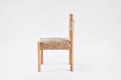 Sedia da pranzo Sydney moderna e rustica Seduta imbottita e schienale in giunco
