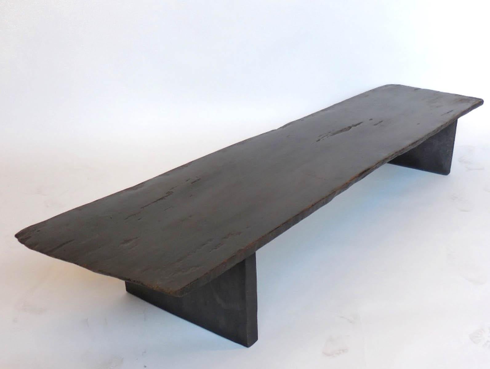 rustic low bench