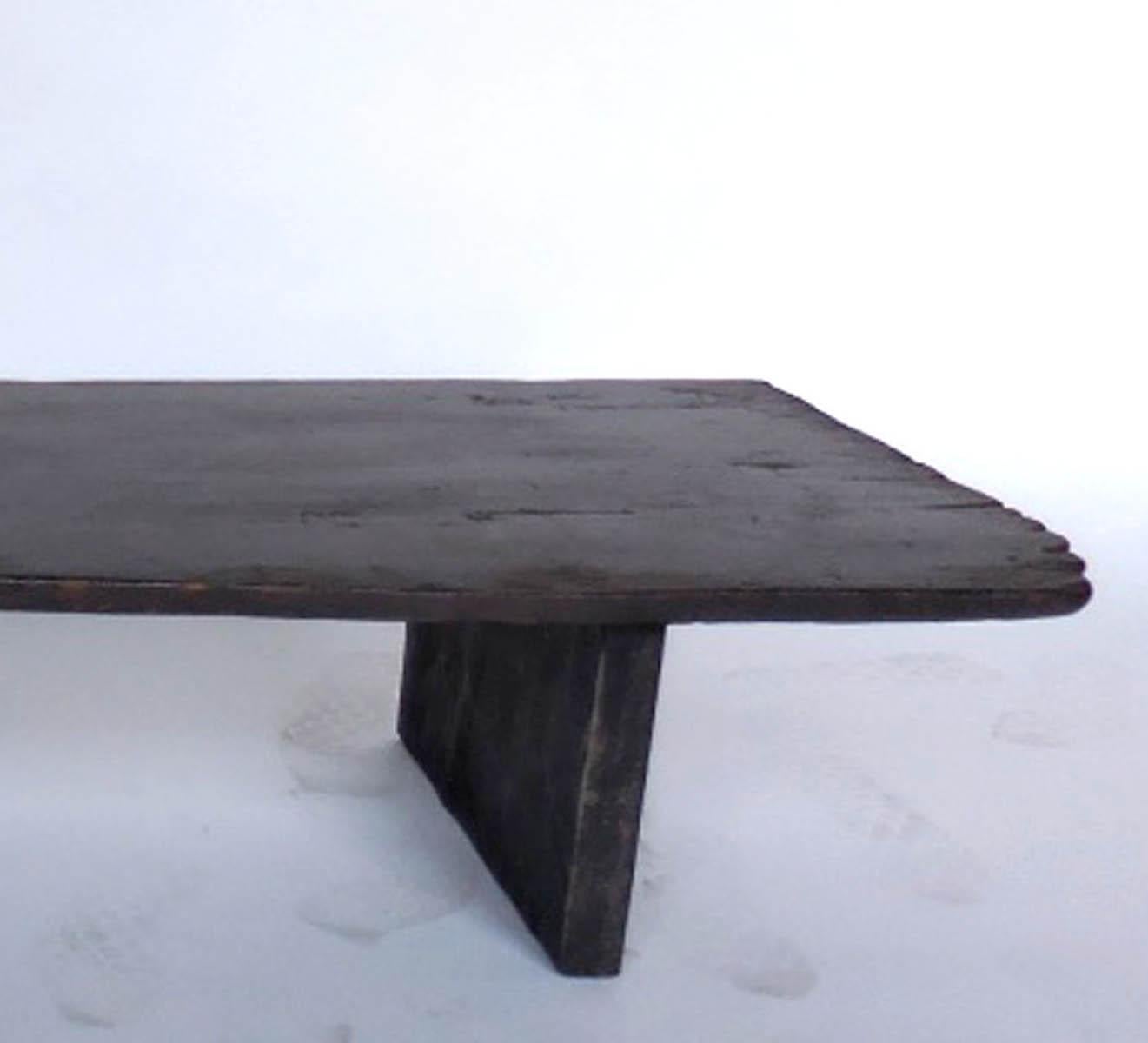 19th Century Rustic Modern Low Bench or Low Console