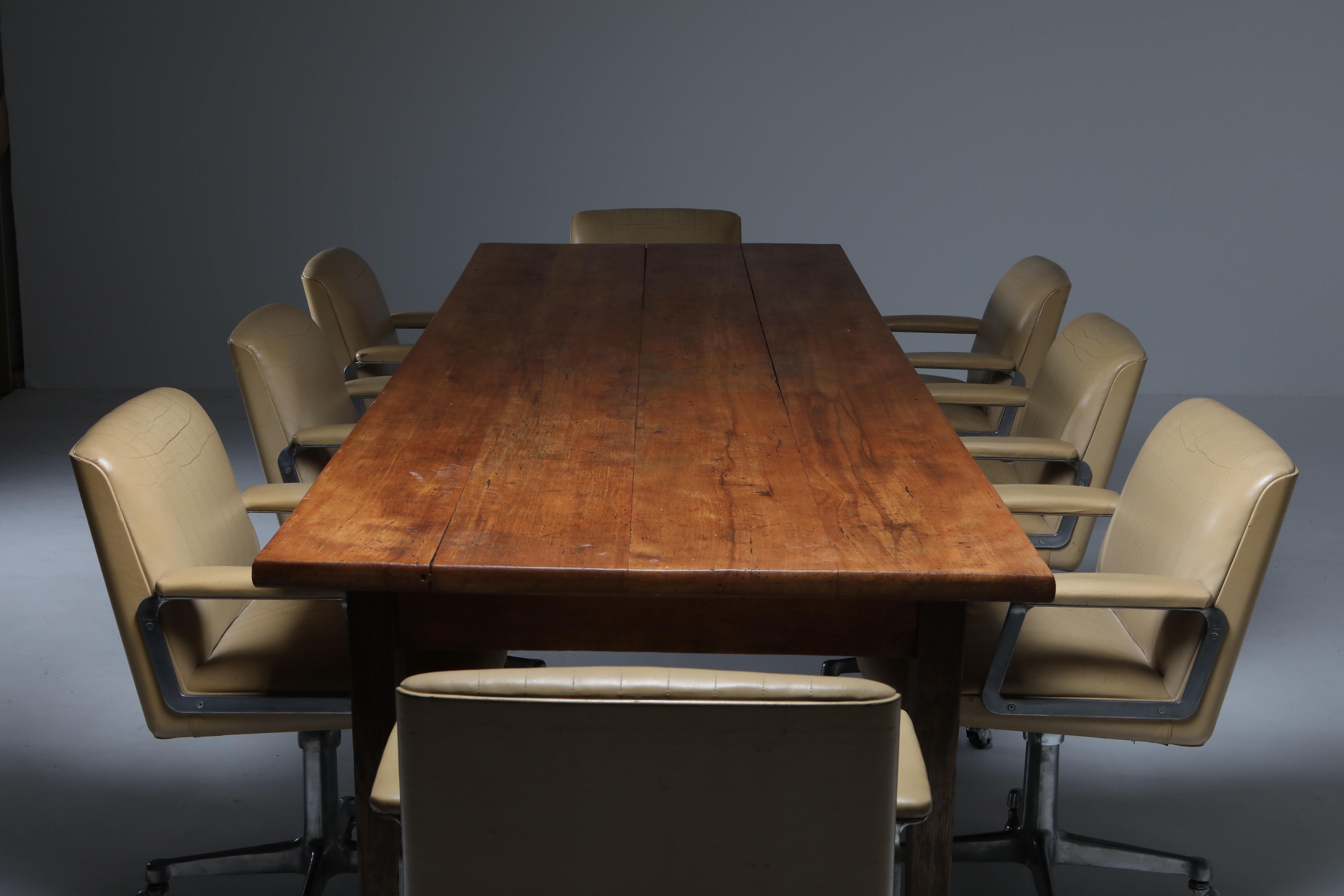 Rustic Modern Oak Farmer's Table from the Early 20th Century - Zoe 6