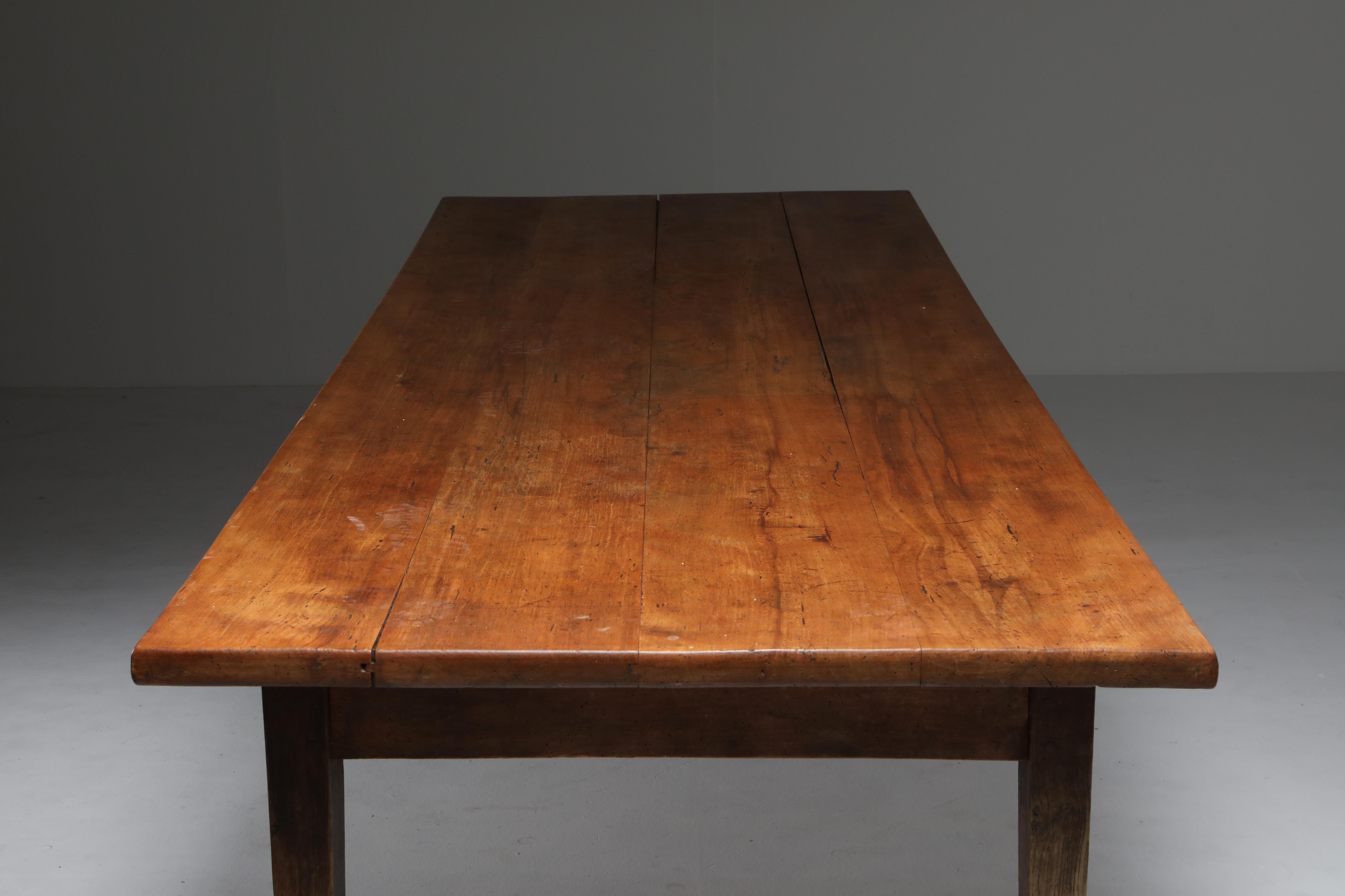 Rustic Modern Oak Farmer's Table from the Early 20th Century - Zoe 7