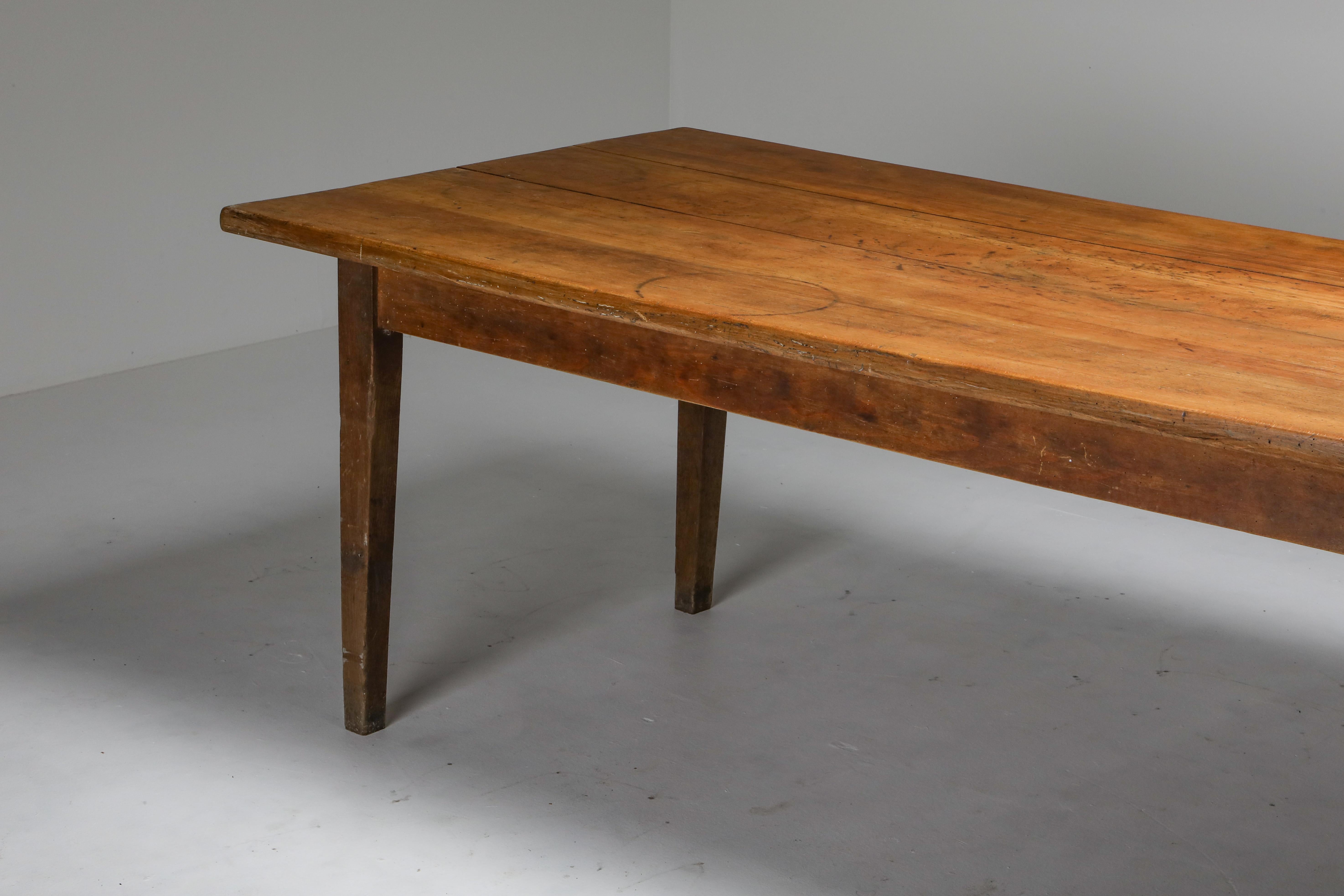 Rustic Modern Oak Farmer's Table from the Early 20th Century - Zoe 1
