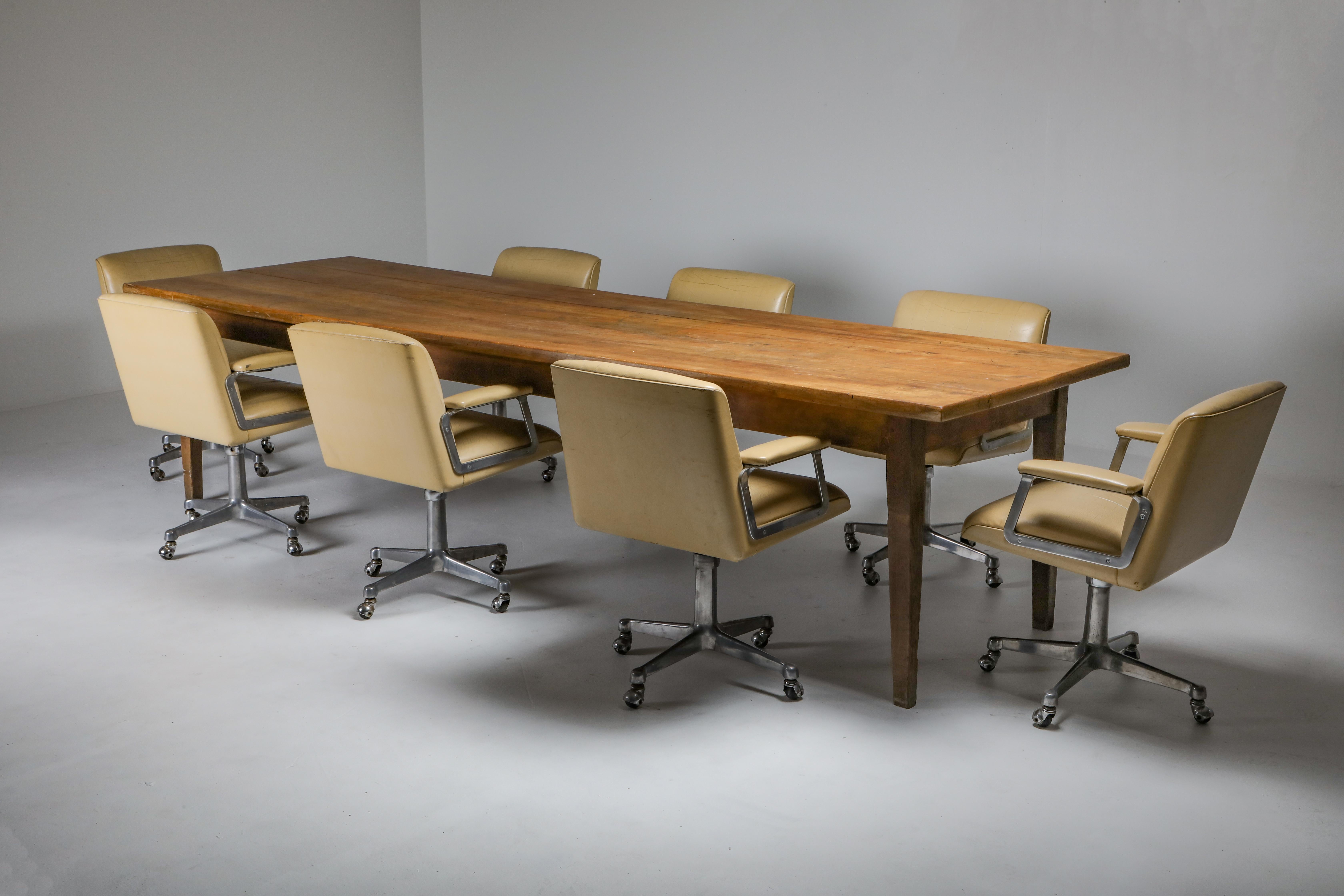 Rustic Modern Oak Farmer's Table from the Early 20th Century - Zoe 3