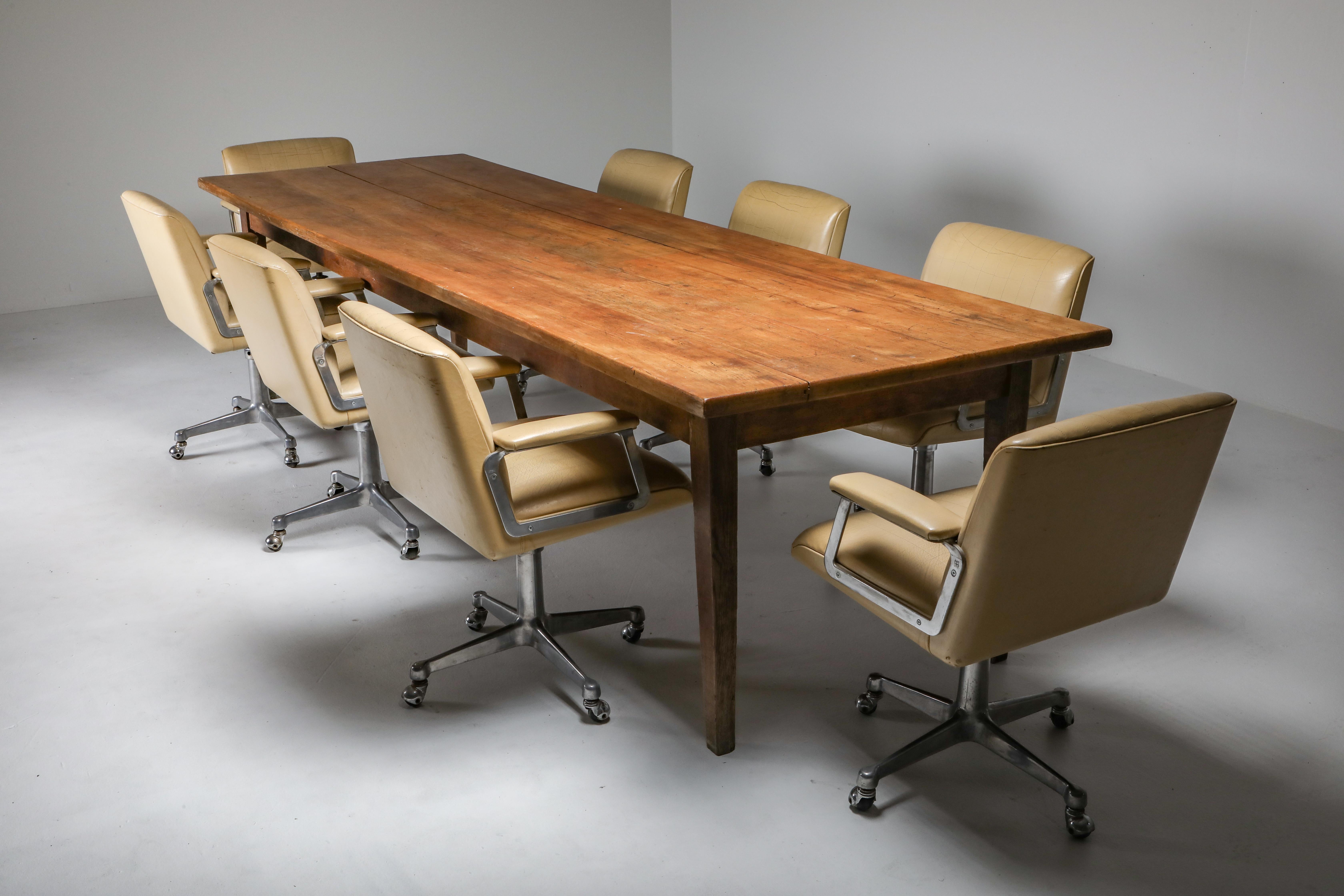 Rustic Modern Oak Farmer's Table from the Early 20th Century - Zoe 4