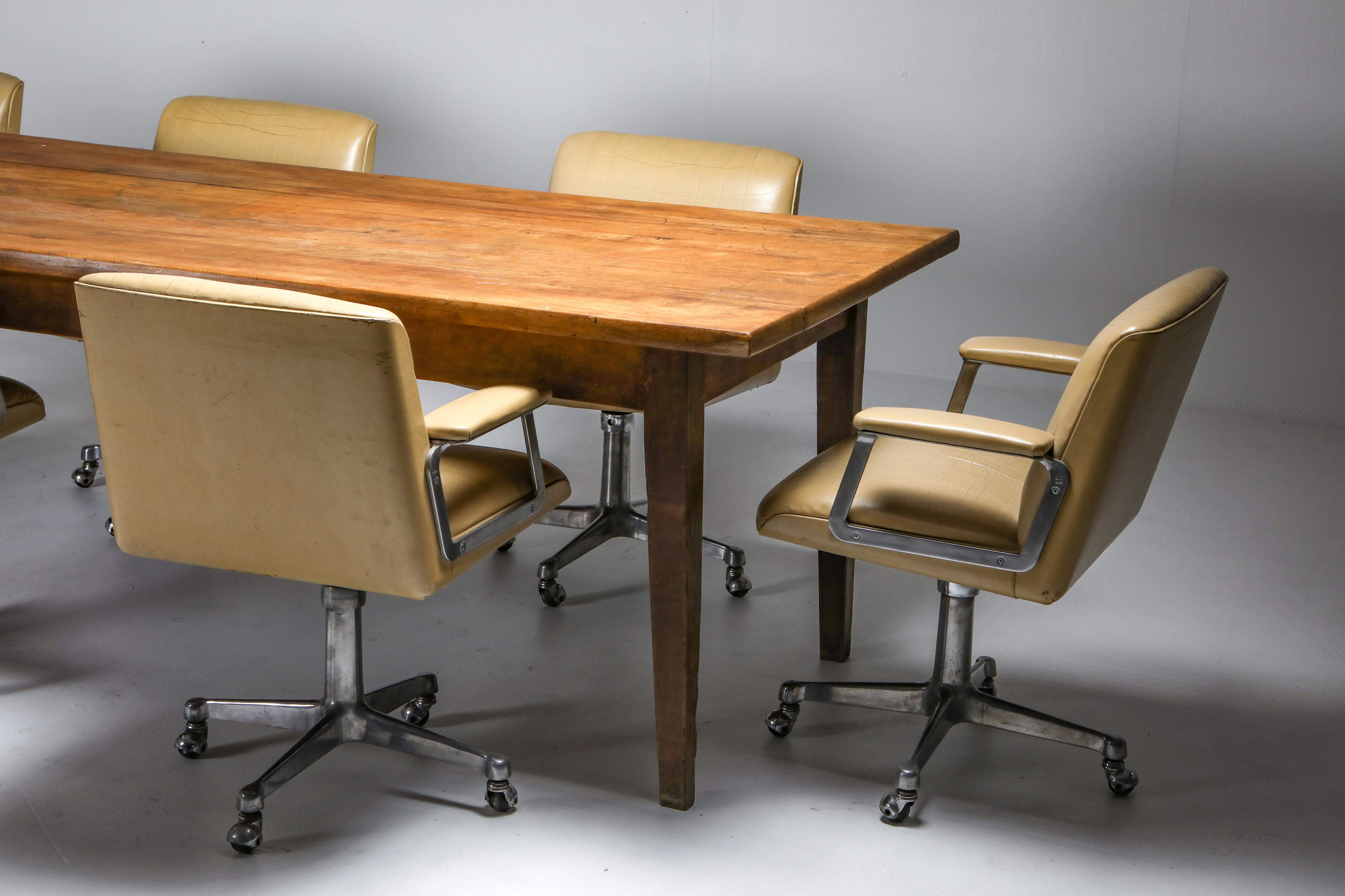 Rustic Modern Oak Farmer's Table from the Early 20th Century - Zoe 5