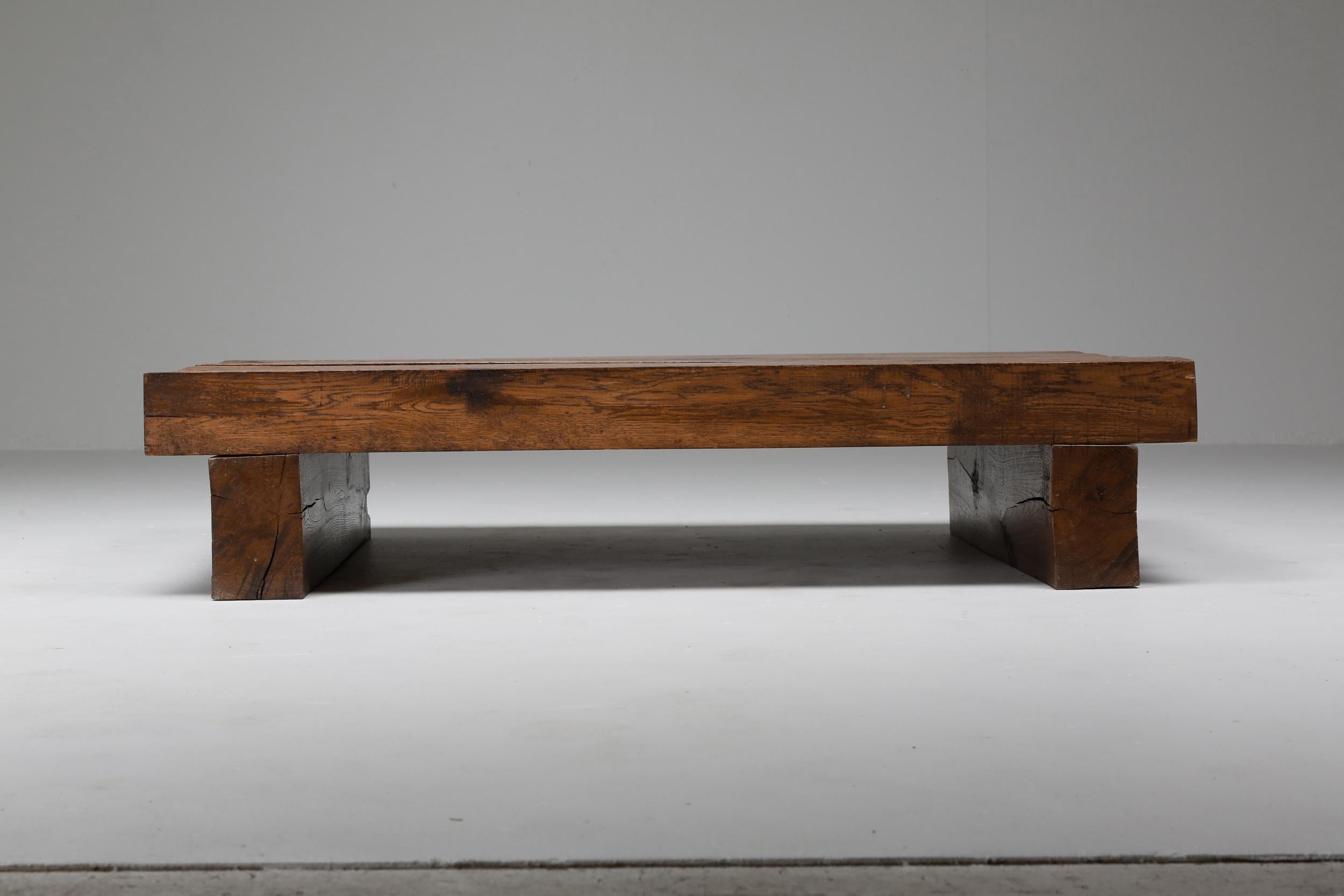 oak rectangle coffee table