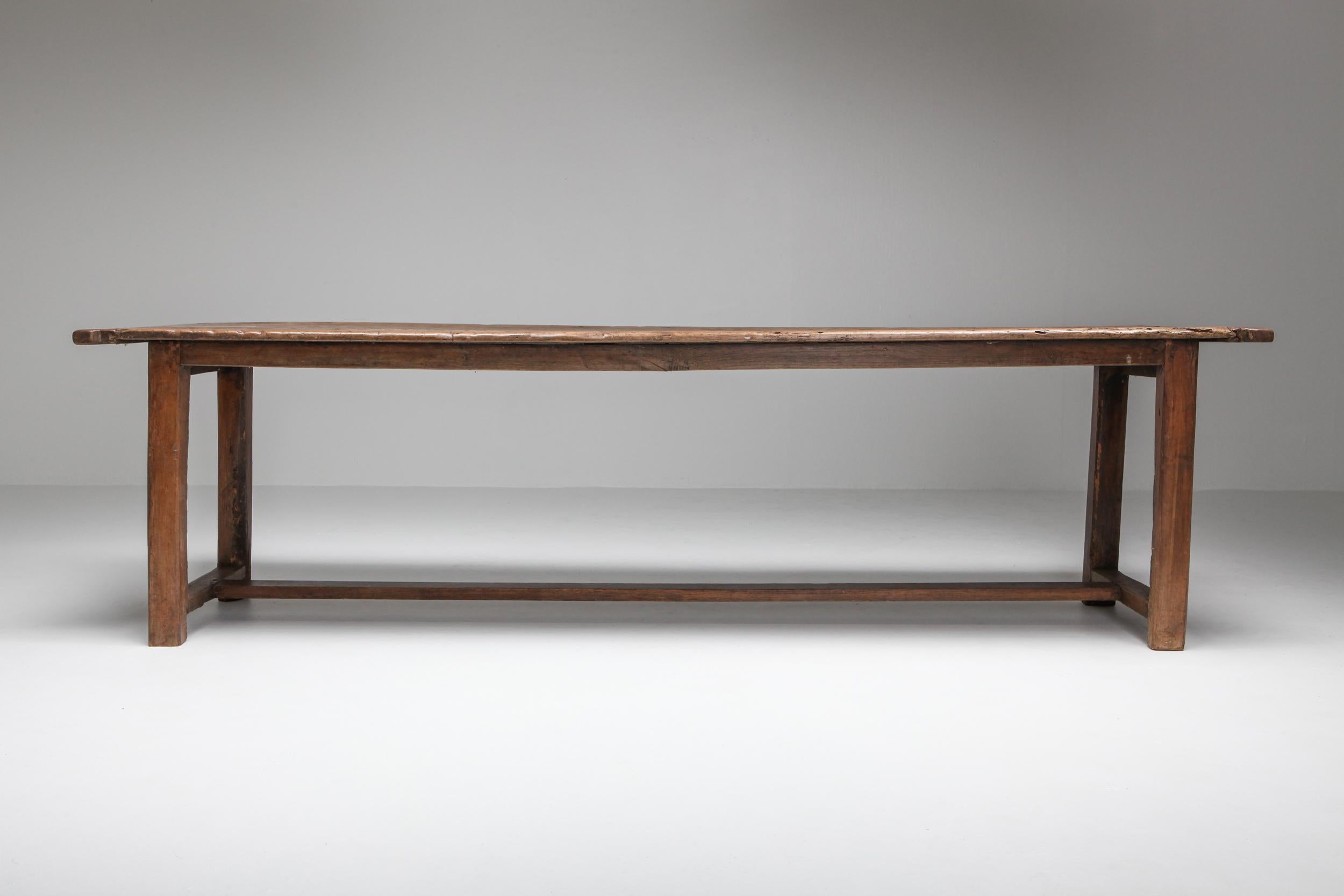 modern rustic dining table