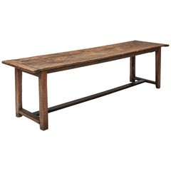 Rustic Modern Refactory Oak Dining Table