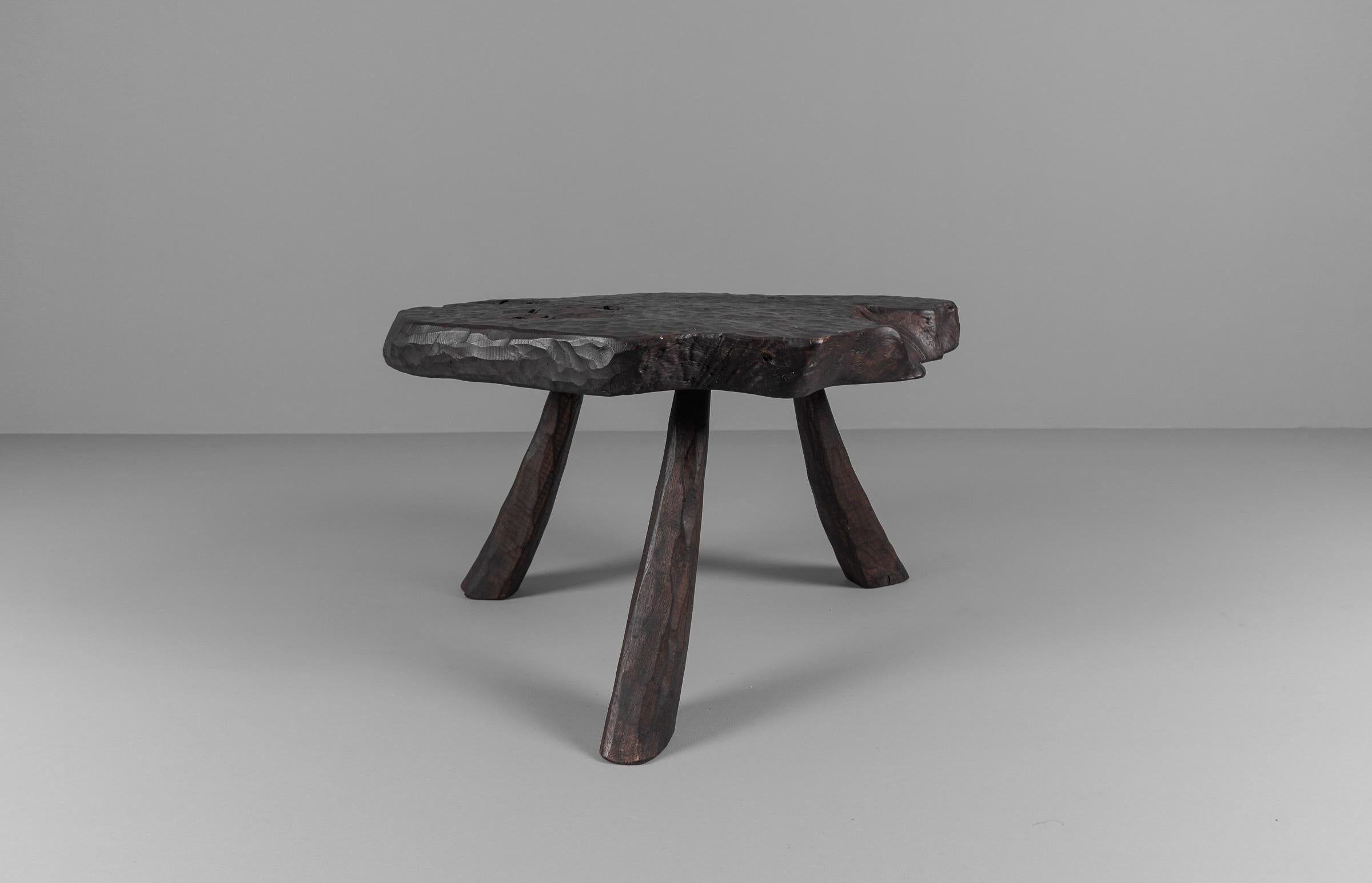 Rustic Modern Sculptured Coffee Table in the Style of Alexandre Noll For Sale 4
