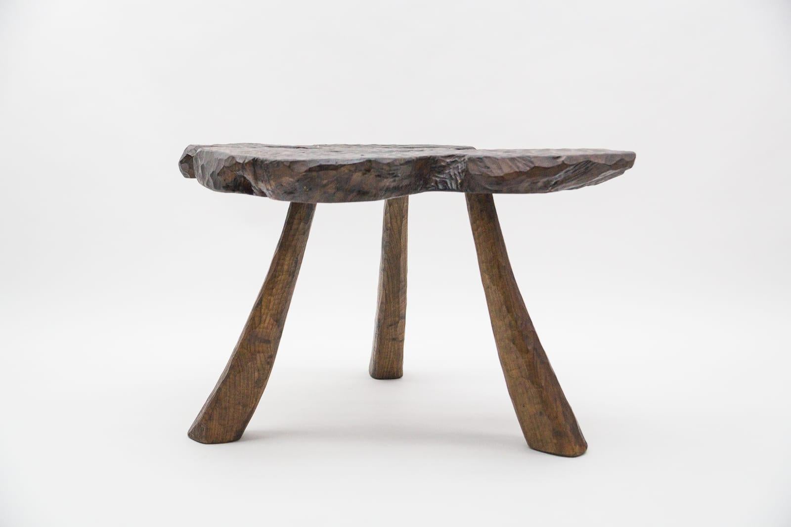 Brutalist Rustic Modern Sculptured Coffee Table in the Style of Alexandre Noll