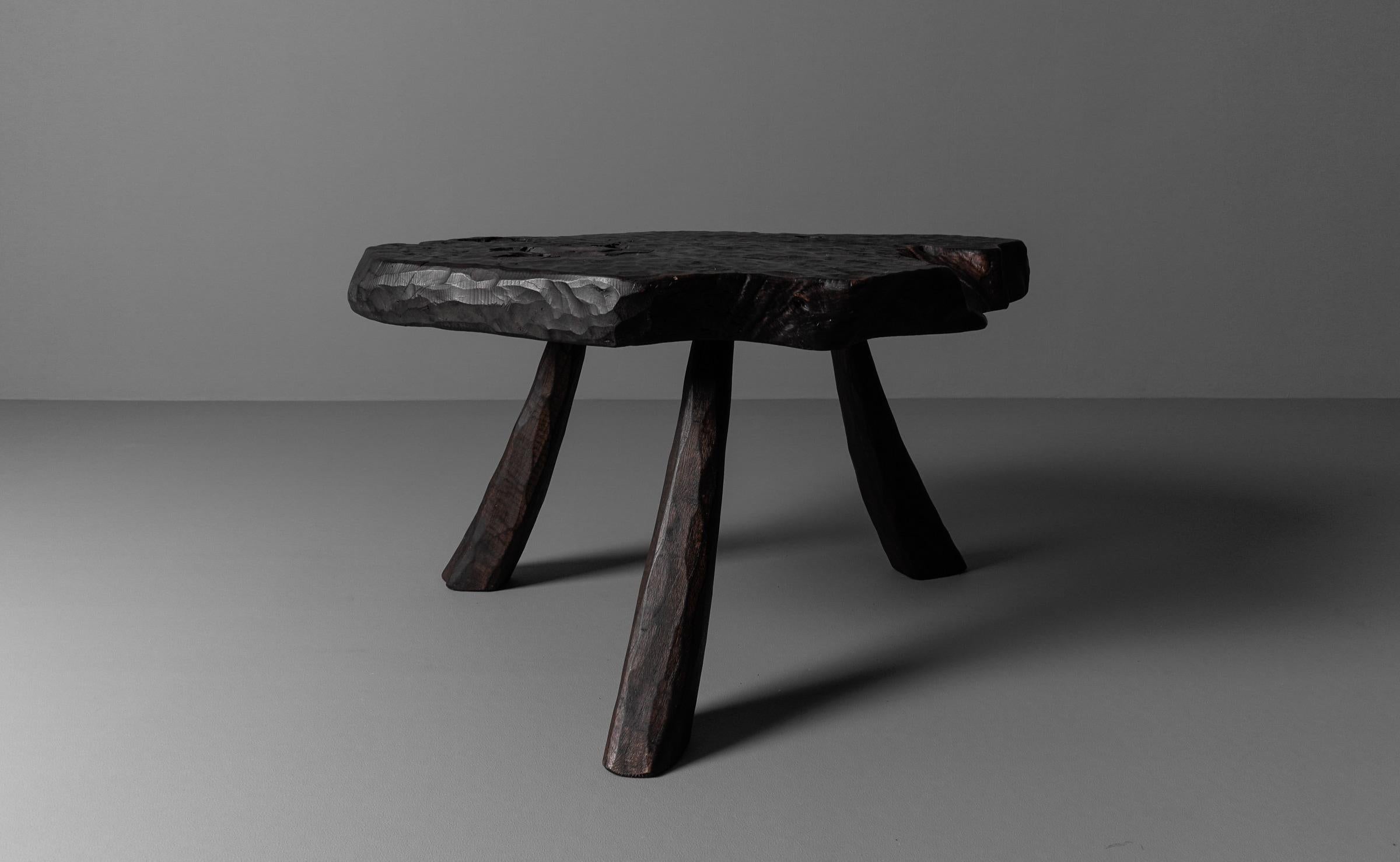 Brutalist Rustic Modern Sculptured Coffee Table in the Style of Alexandre Noll For Sale