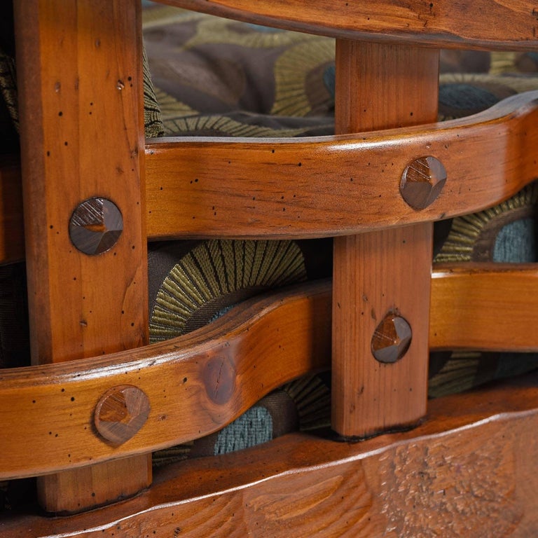 Rustic Modern Solid Pine Sofa Couch by Null Mfg at 1stdibs