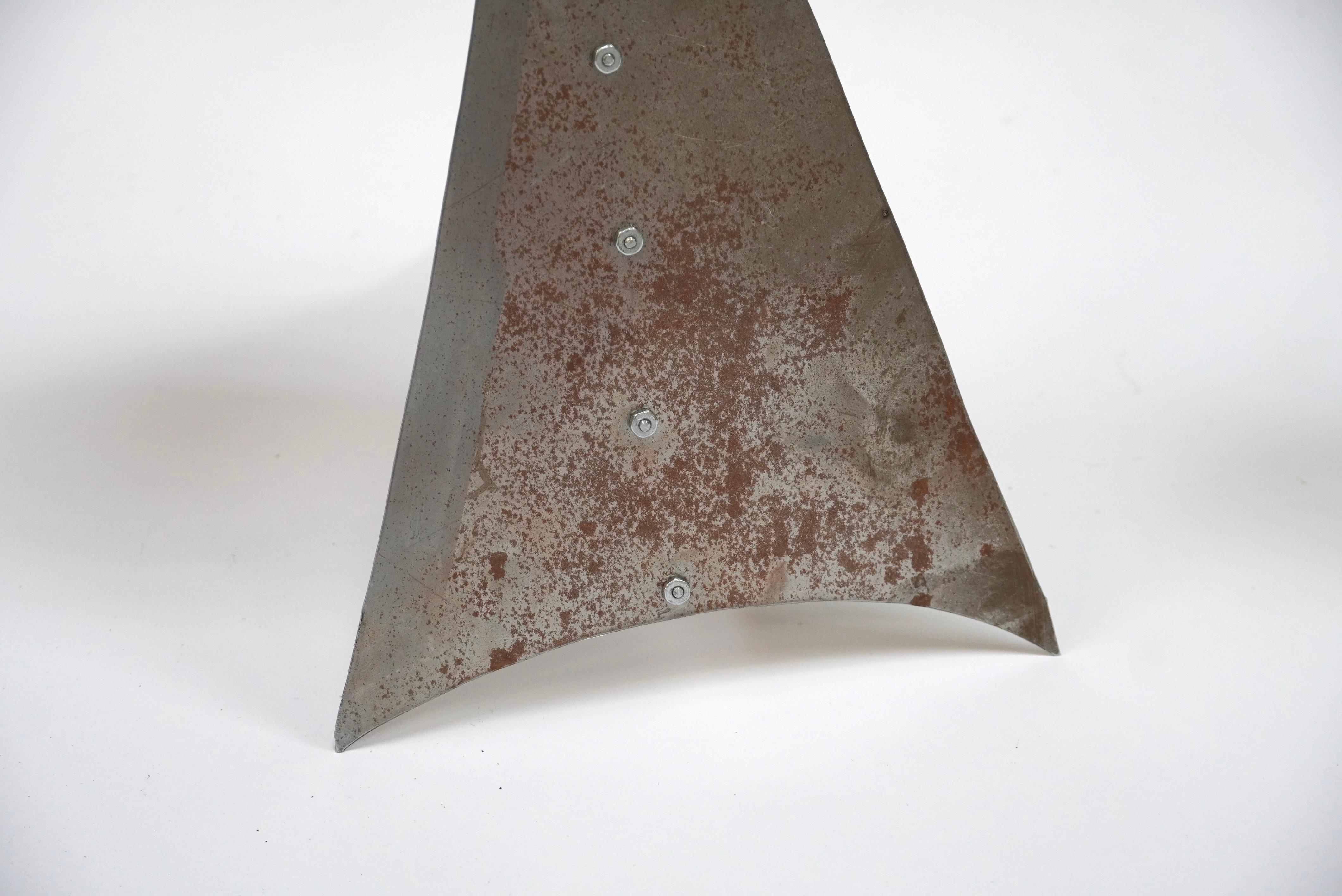 Late 20th Century Rustic Modern Table Top Mobile in Steel For Sale