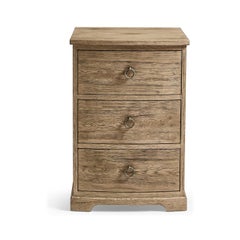 Rustic Modern Three-Drawer Nightstand
