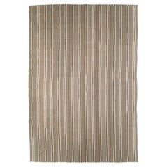 Rustic Modern Turkish Handmade Flatweave Kilim Oversize Carpet