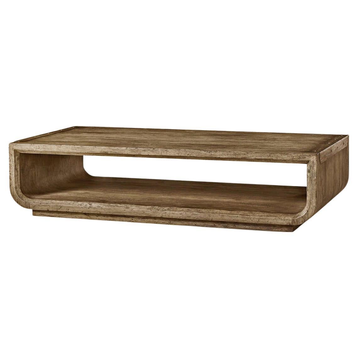 Rustic Modern Waterfall Cocktail Table